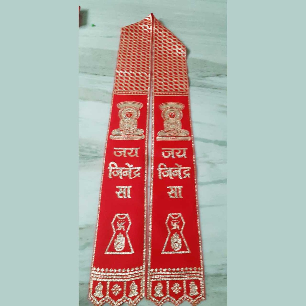 Khes Scarf Dupatta Patka Jai Jinendra (Minimum 50 Pcs)